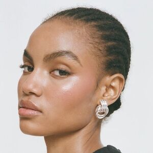 Heaven Mayhem Silver Knot earrings